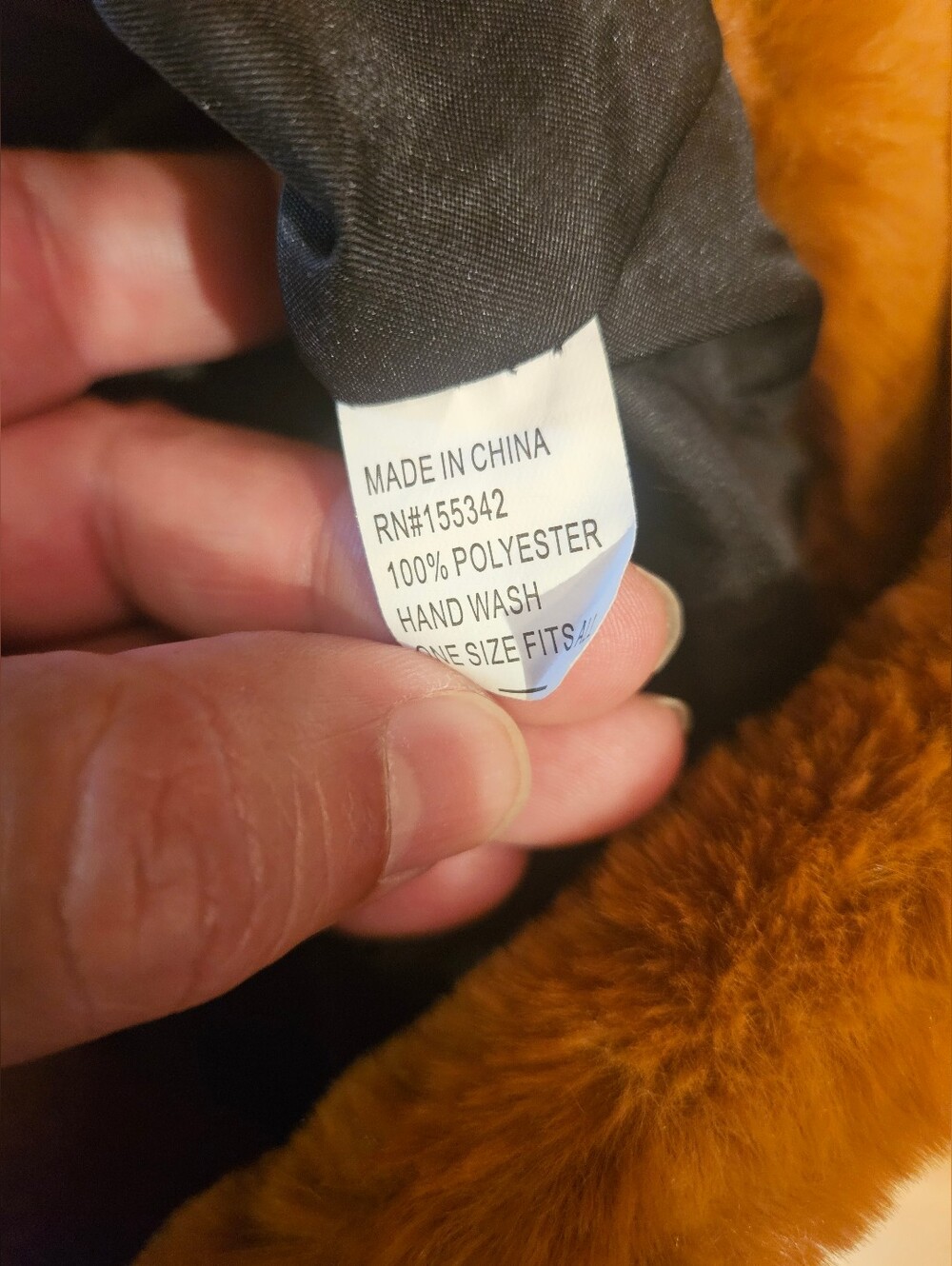 Cozy Faux Fur Bucket Hat in Warm Brown - Picture 4 of 4